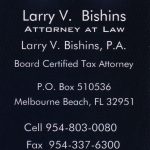 Larry Bishins, Tax Attorney