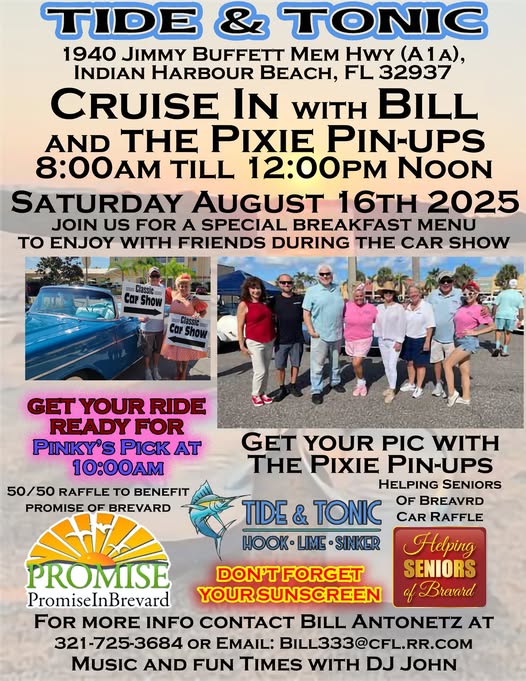 Tide and Tonic Indian Harbor Beach Car Meet
