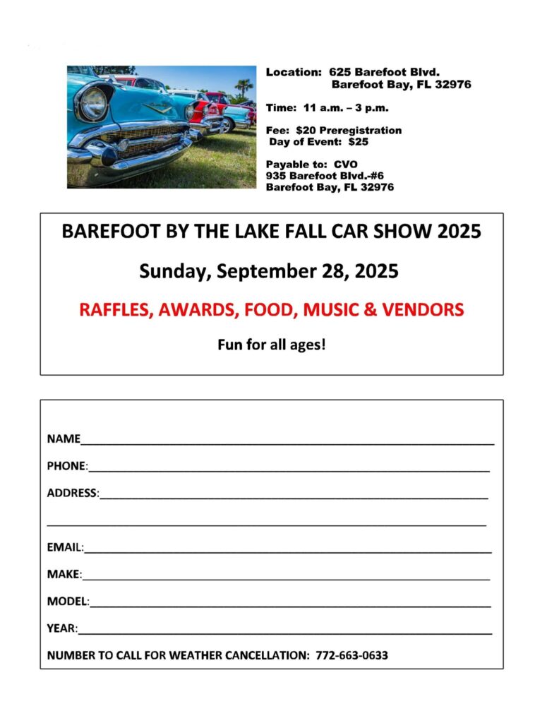 Barefoot By The Lake - Fall Car Show