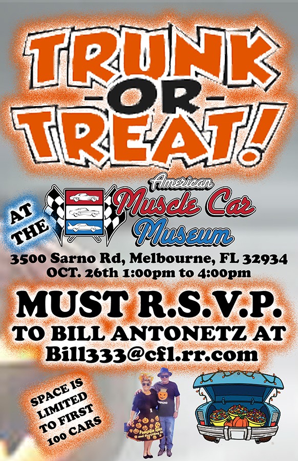Trunk or Treat - American Muscle Car Museum - MUST RSVP