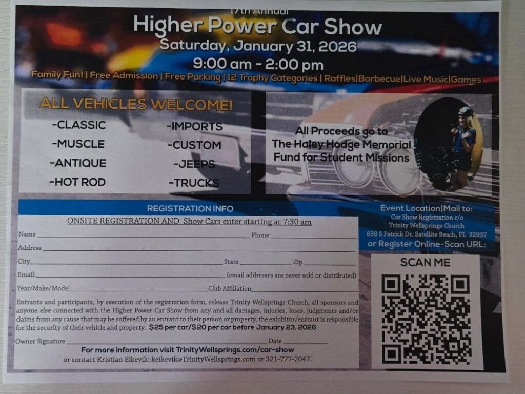 Higher Power Car Show at Trinity Wellsprings Church