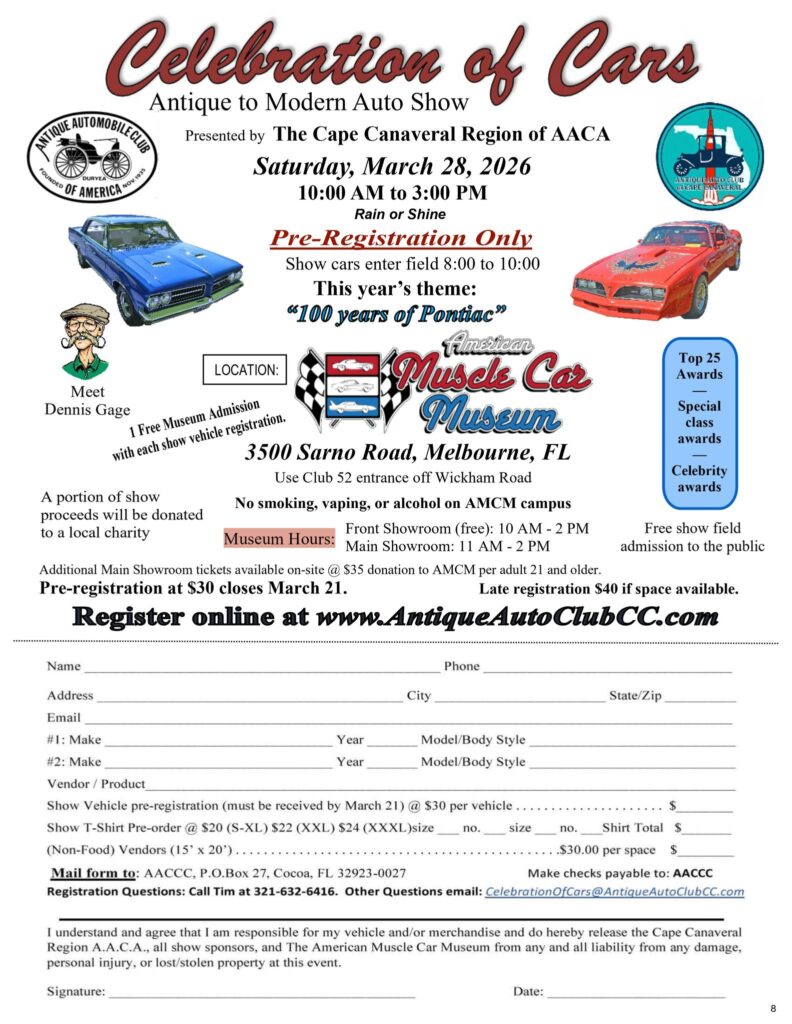 Celebration of Cars 2026